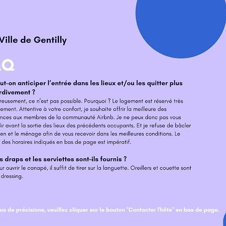 Paris Gentilly Appartement Tout Equipe - Rer B المظهر الخارجي الصورة