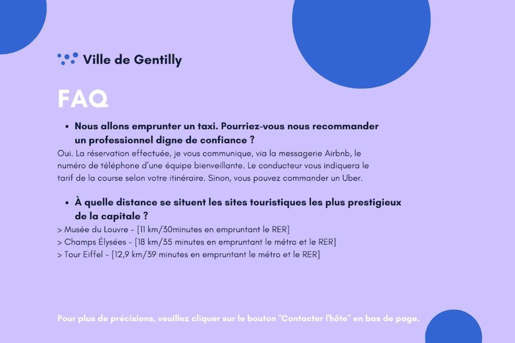 Paris Gentilly Appartement Tout Equipe - Rer B المظهر الخارجي الصورة