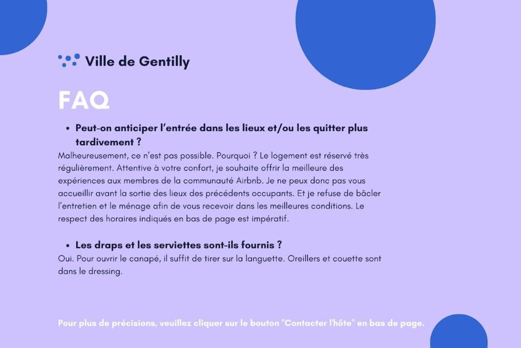Paris Gentilly Appartement Tout Equipe - Rer B المظهر الخارجي الصورة